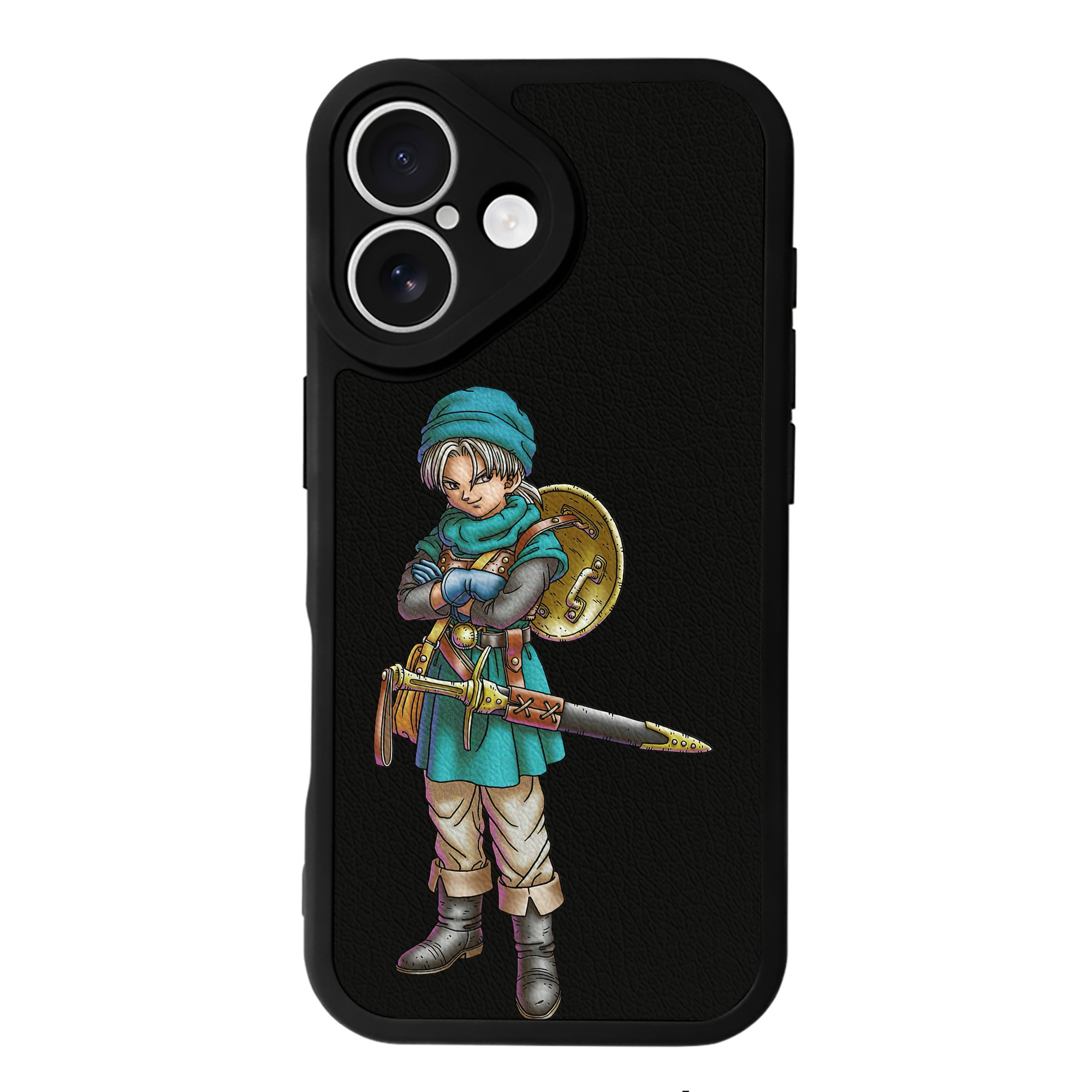（画像用） ドラゴンクエスト Doragon Kuesuto Dragon Quest 【iPhone 16シリーズ対応】シリコンスマホケース（レザー調） 材質：シリコン